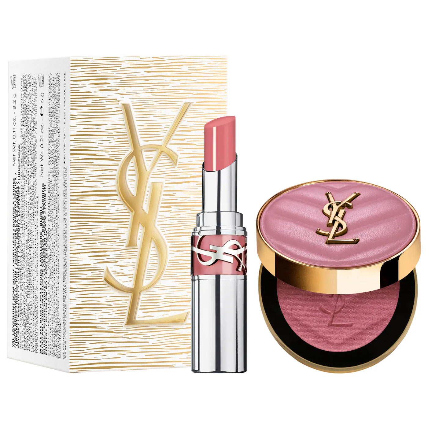 YSL Iconic Pink Make Me Blush & Loveshine Lip Oil Stick Set- Yves Saint Laurent PREVENTA