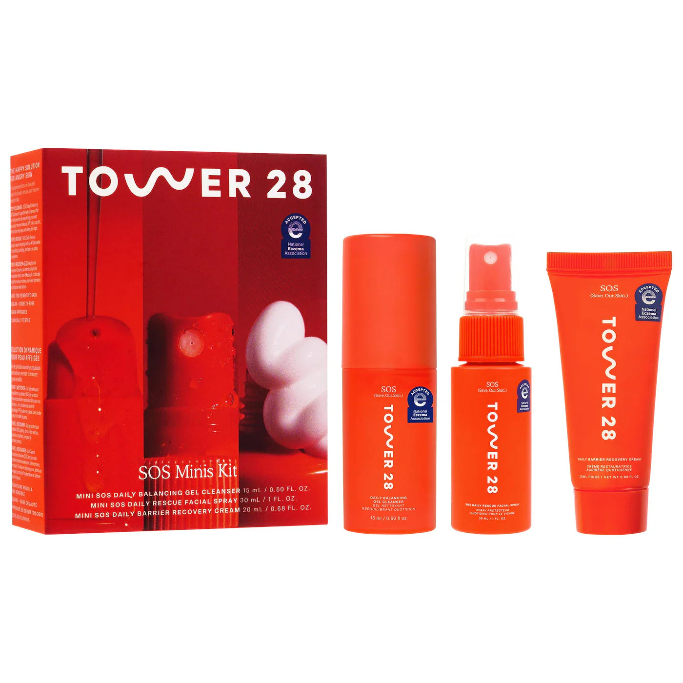 Beauty Mini SOS Skincare Bestsellers Set - Tower 28. PREVENTA