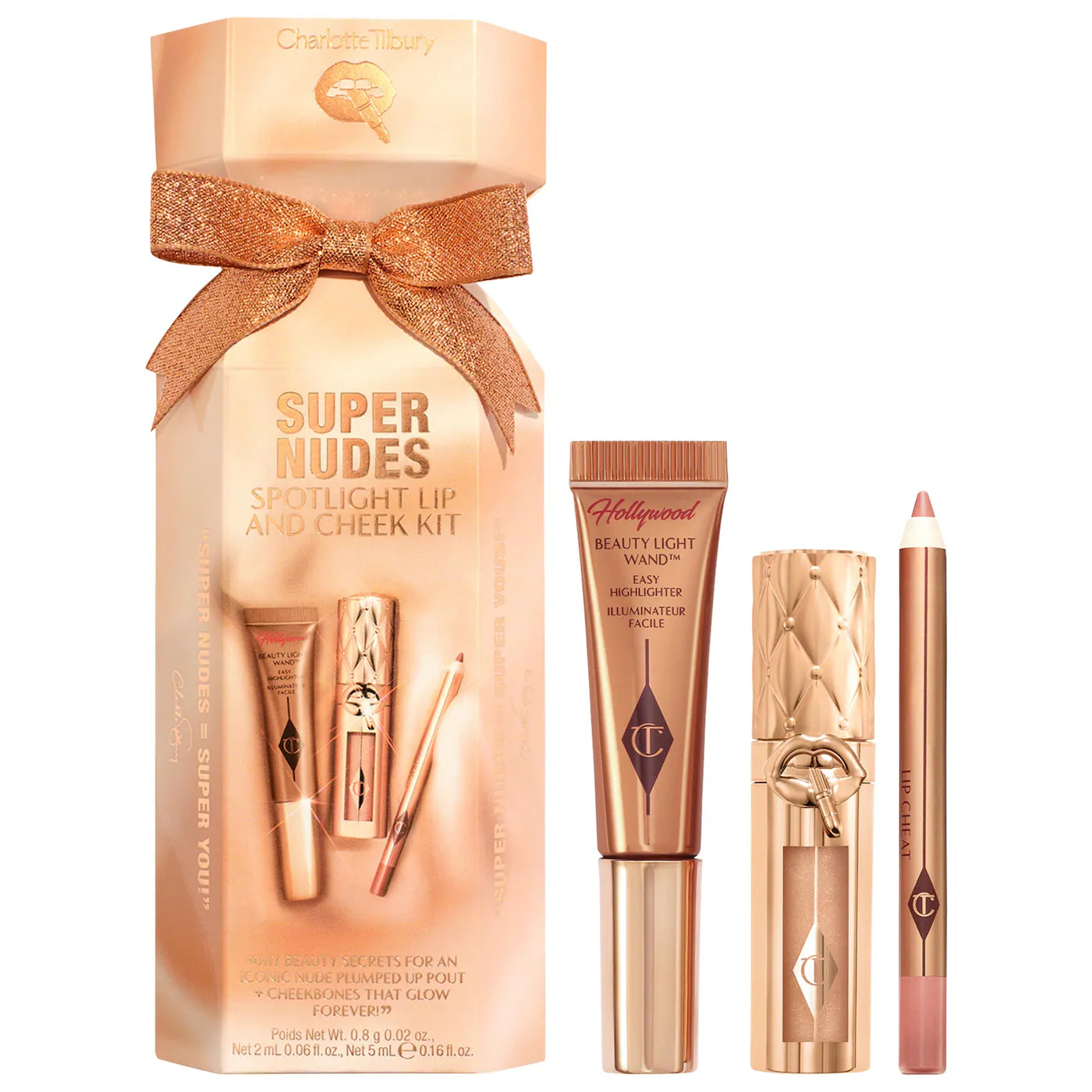 Lip and Cheek Trio Makeup Gift Set/ Supernudes - nude- Charlotte Tilbury. PREVENTA.