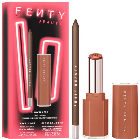 Glow'n Extra 2-Piece Lip Set- Fenty Beauty by Rihanna. PREVENTA