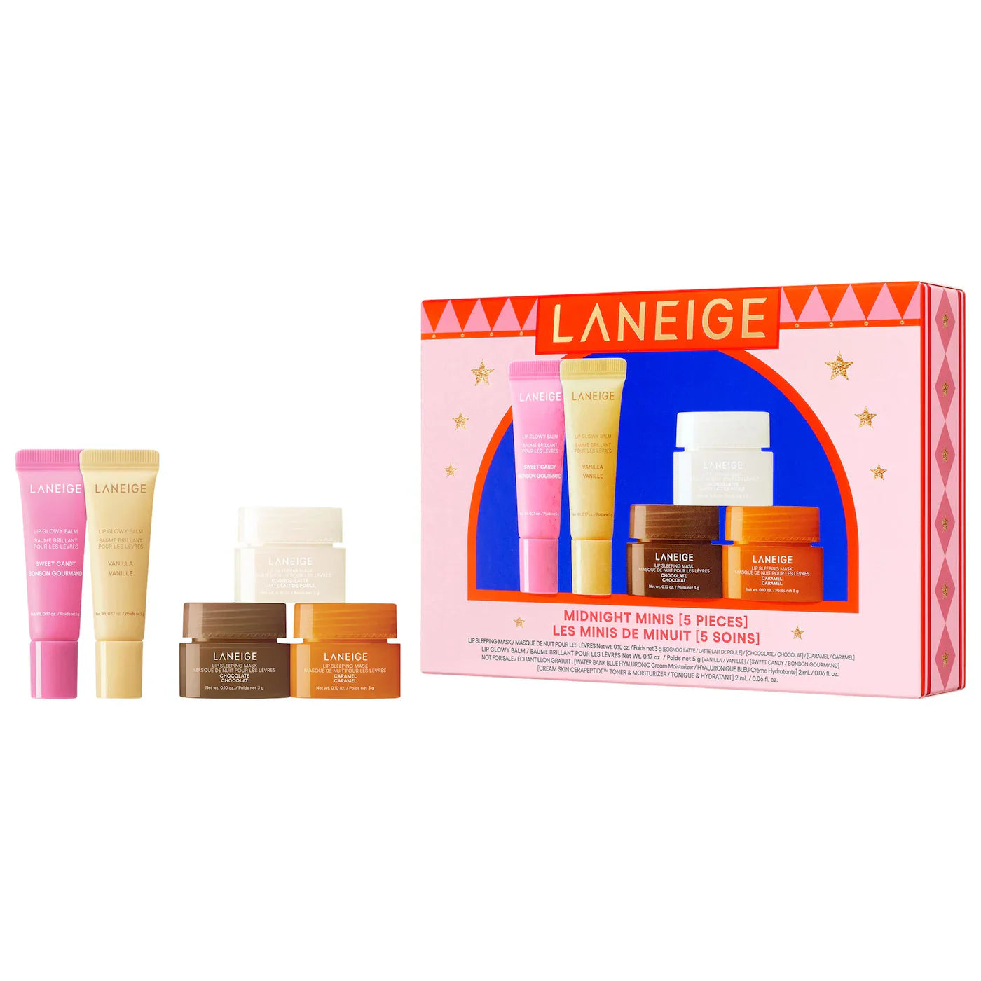 Midnight Minis Lip Glowy Balm and Lip Sleeping Mask Gift Set - LANEIGE PREVENTA.