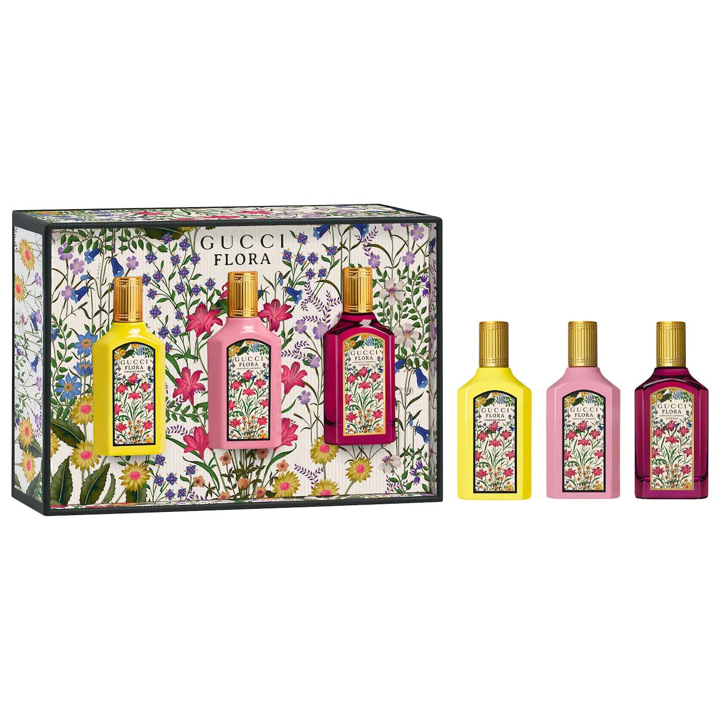 Mini Flora Gorgeous Collection Perfume Sampler Gift Set - Gucci PREVENTA.