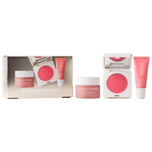 The Dewy Pink Set with mini Lip Butter Balm in Pink Sugar - Summer Fridays .PREVENTA