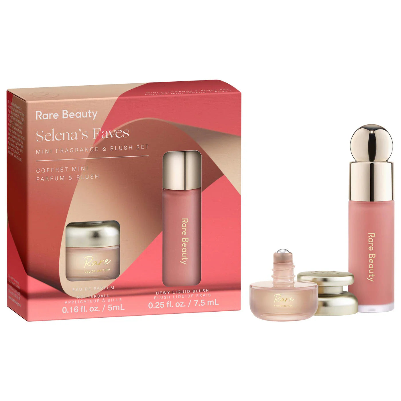 Selena's Faves Mini Fragrance & Blush Set - Rare Beauty by Selena Gomez. PREVENTA.