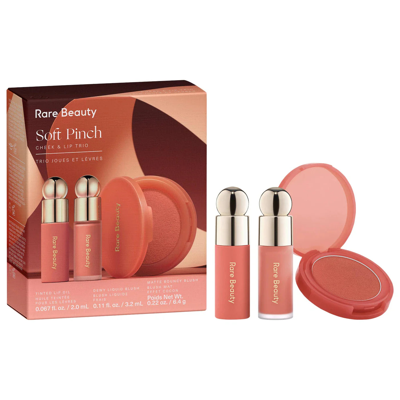 Soft Pinch Cheek & Lip Trio Makeup Gift Set - Rare Beauty by Selena Gomez. PREVENTA.