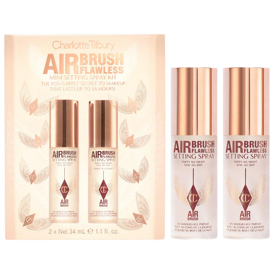 Mini Airbrush Flawless Setting Spray Duo Gift Set-  Charlotte Tilbury. PREVENTA.