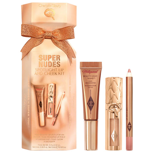 Lip and Cheek Trio Makeup Gift Set/ Supernudes - nude- Charlotte Tilbury. PREVENTA.